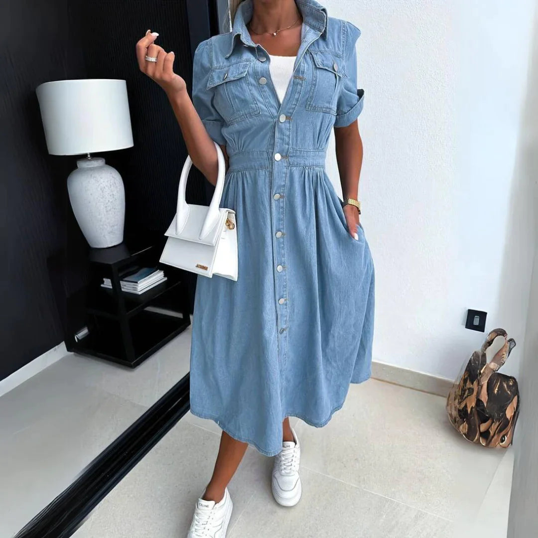 Eira™ - Trendy Denim Dress