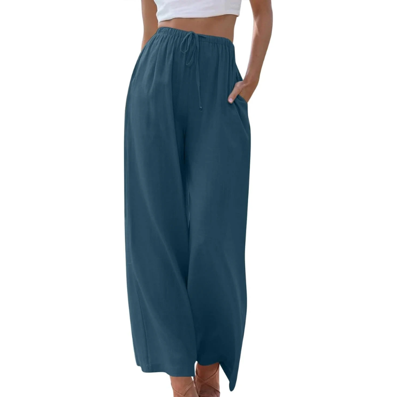 Adeline - Elegant trousers in cotton and linen