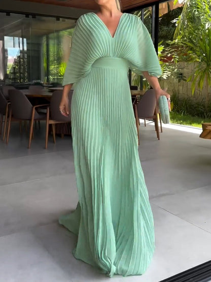 Tatiana™ - Elegant V Neck Dress